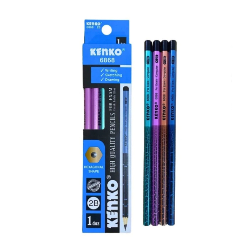 

12 Pcs Kenko - Pensil Pencil 2B 6868