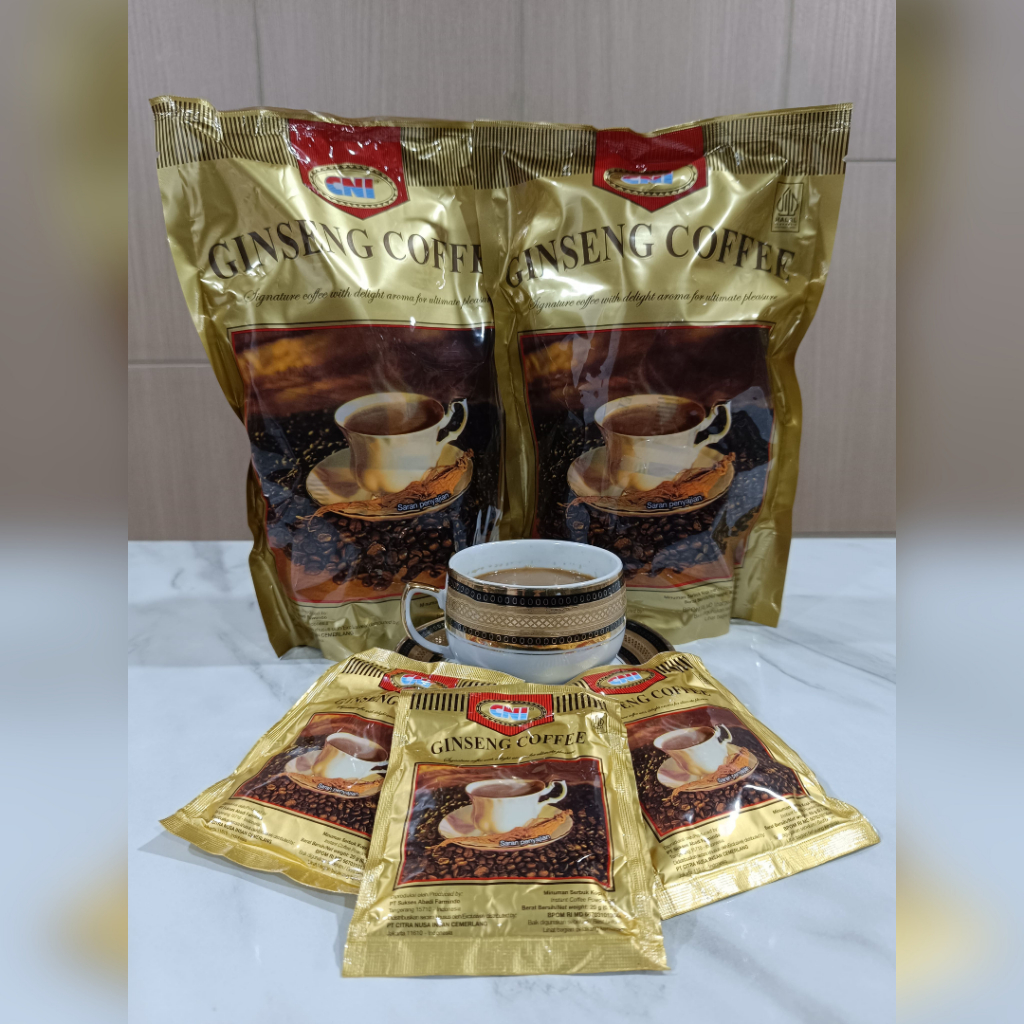 

NG Ginseng Coffee CNI - Kopi Peaduan Arabika, Robusta dan Ginseng isi 20 Sachet