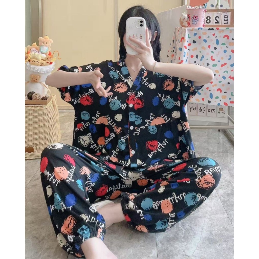 JF - PIYAMA IMPORT JUMBO / PIYAMA WANITA BIGSIZE JUMBO / PIYAMA JUMBO TERBARU