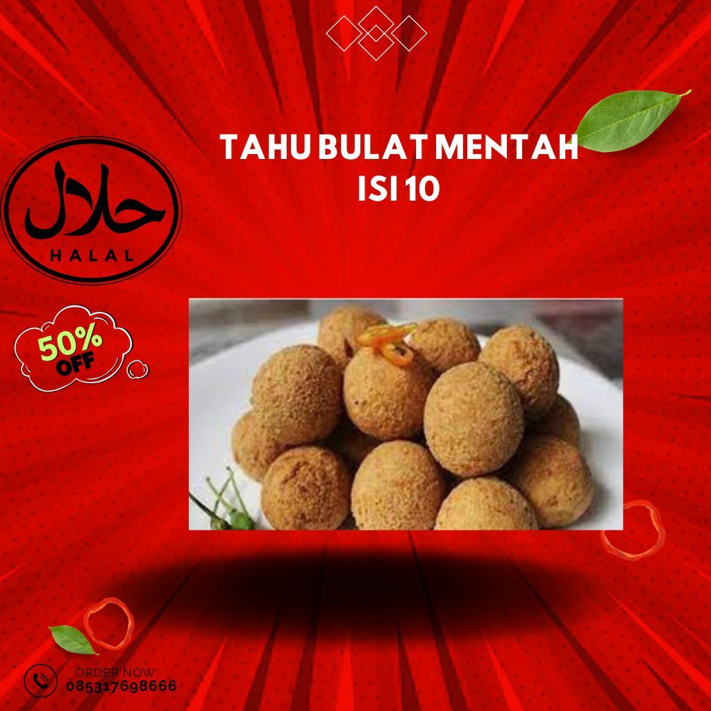 

CEMILAN CEUROMLAH - Tahu bulat mentah ISI 10 BIJI wajib baca deskripsi sebelum beli