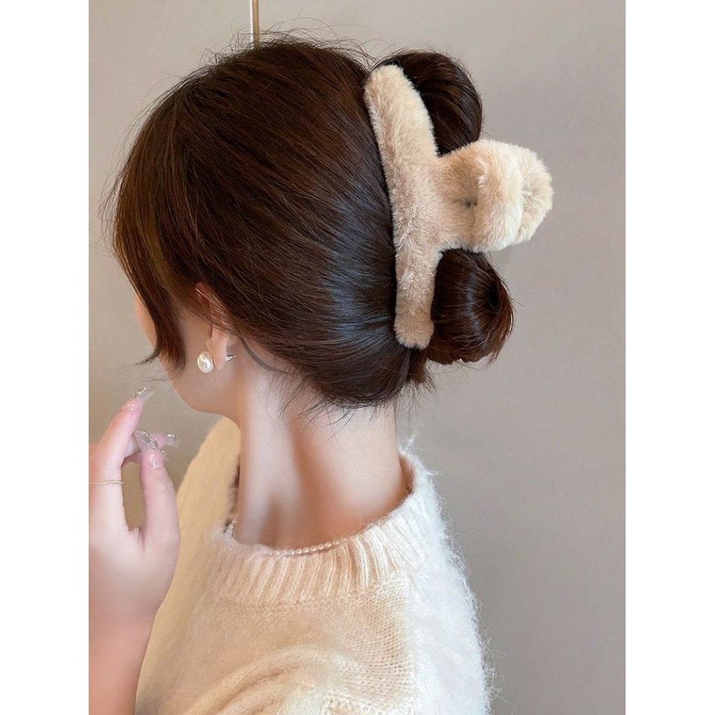 Jepit rambut bulu halus korea/Jepit bulu/Jepit rambut korea/Jepit rambut bulu