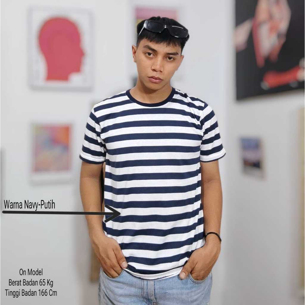 DG - Kaos Salur - Kaos Salur Pria - Kaos Wanita - Kaos Salur Wanita - Kaos Belang Pria