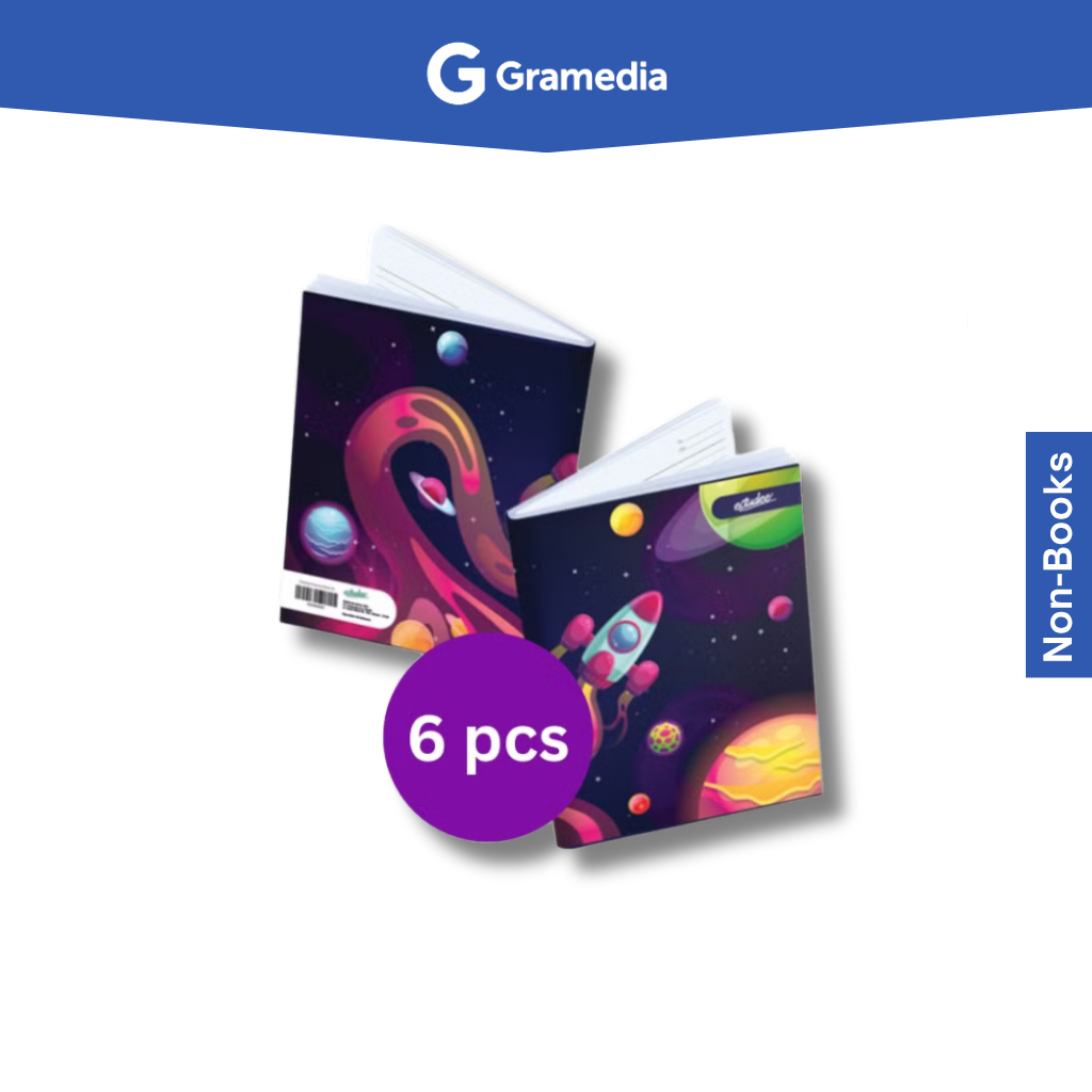 

Gramedia Bogor Cibinong - Buku Tulis Sampul Luar Angkasa Estudee K Kwarto 38 Space Isi 6