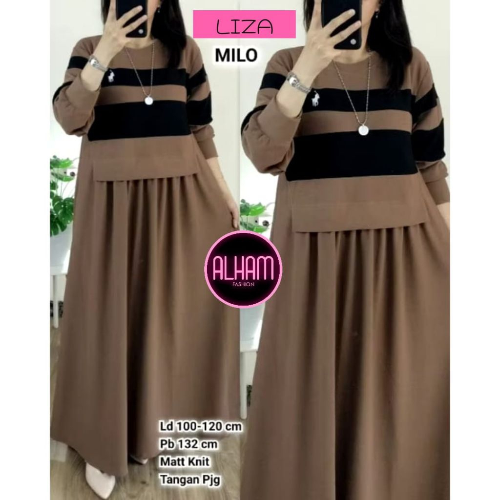 LIZA KNITE - TUNIK RAJUT PREMIUM - ATASAN WANITA KEKINIAN - TUNIK PANJANG  - KAOS WANITA - LONG TUNI