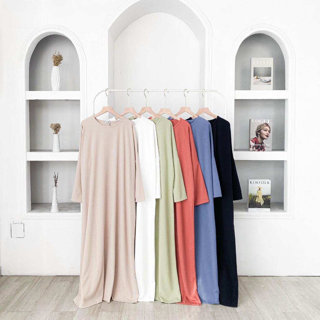 Dress Muslimah Polos HANI BATWING DRESS / Gamis Remaja Polos
