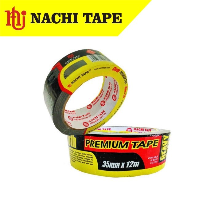 

Nachi Tape lakban hitam 35mm x 12m