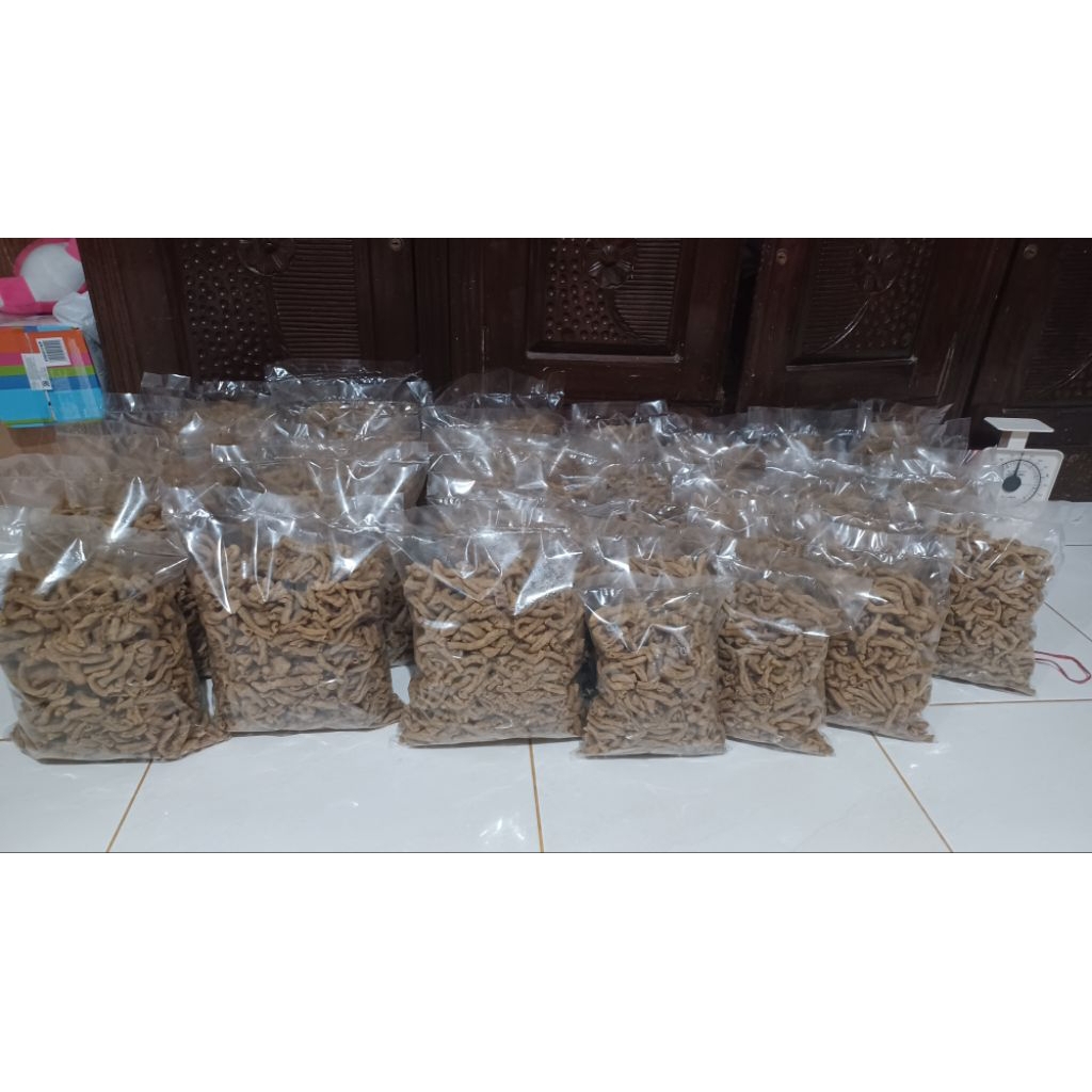 

Kripik usus original 500gr & 1kg