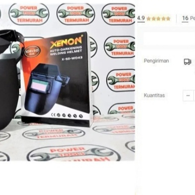 

Topeng Las Otomatis XENON Kedok Las Auto Dark Welding Helm Pelindung