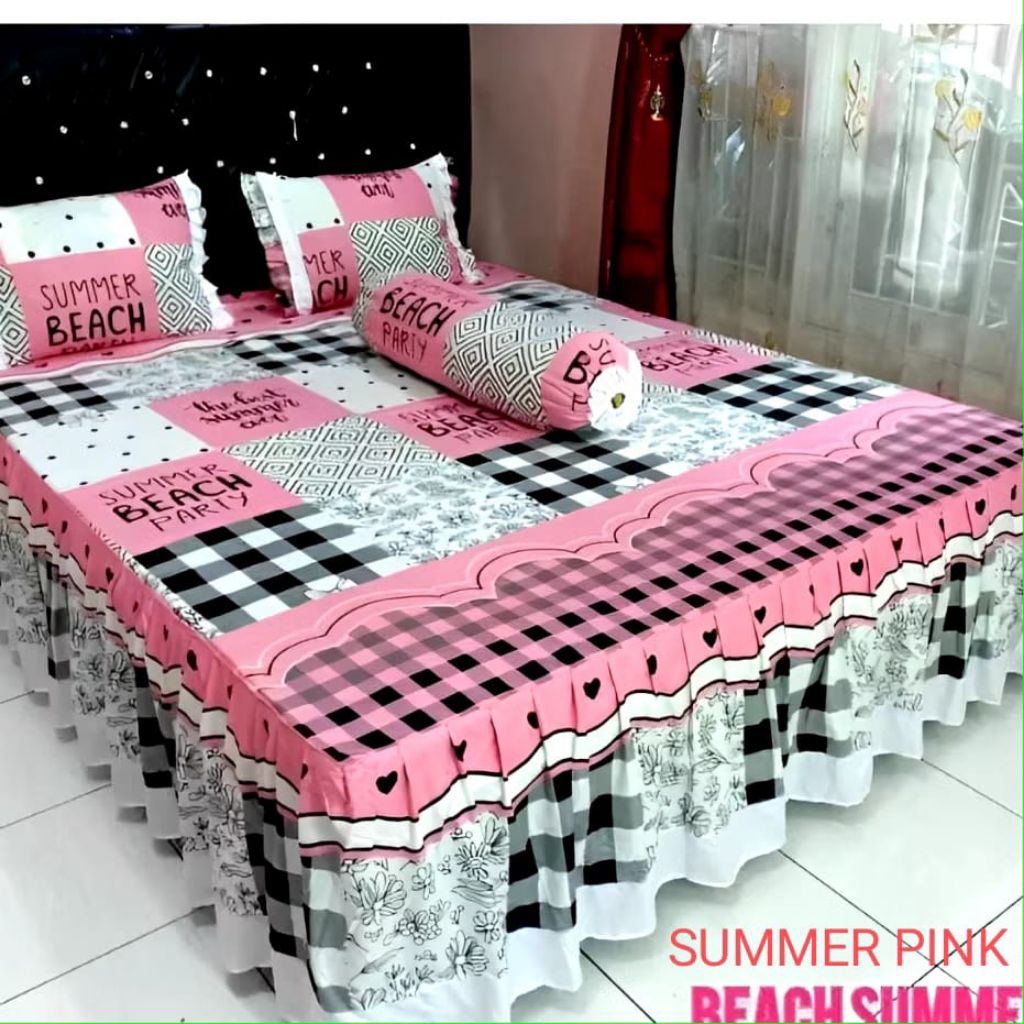 SPREI RUMBAI BAHAN BERKWALITAS SEPRAI MEWAH UKURAN 180X200 160X200 120X200
