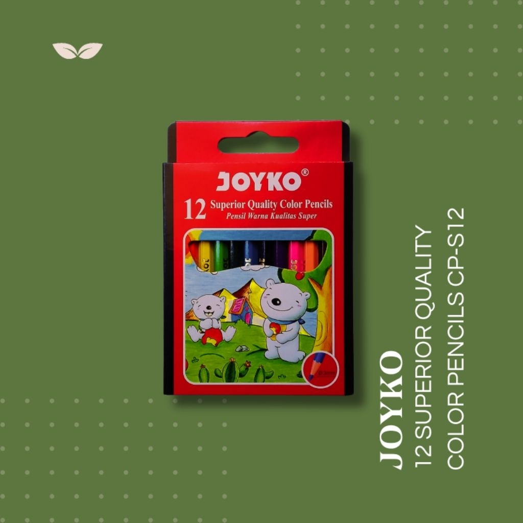 

JOYKO 12 SUPERIOR QUALITY COLOR PENCILS CP-S12