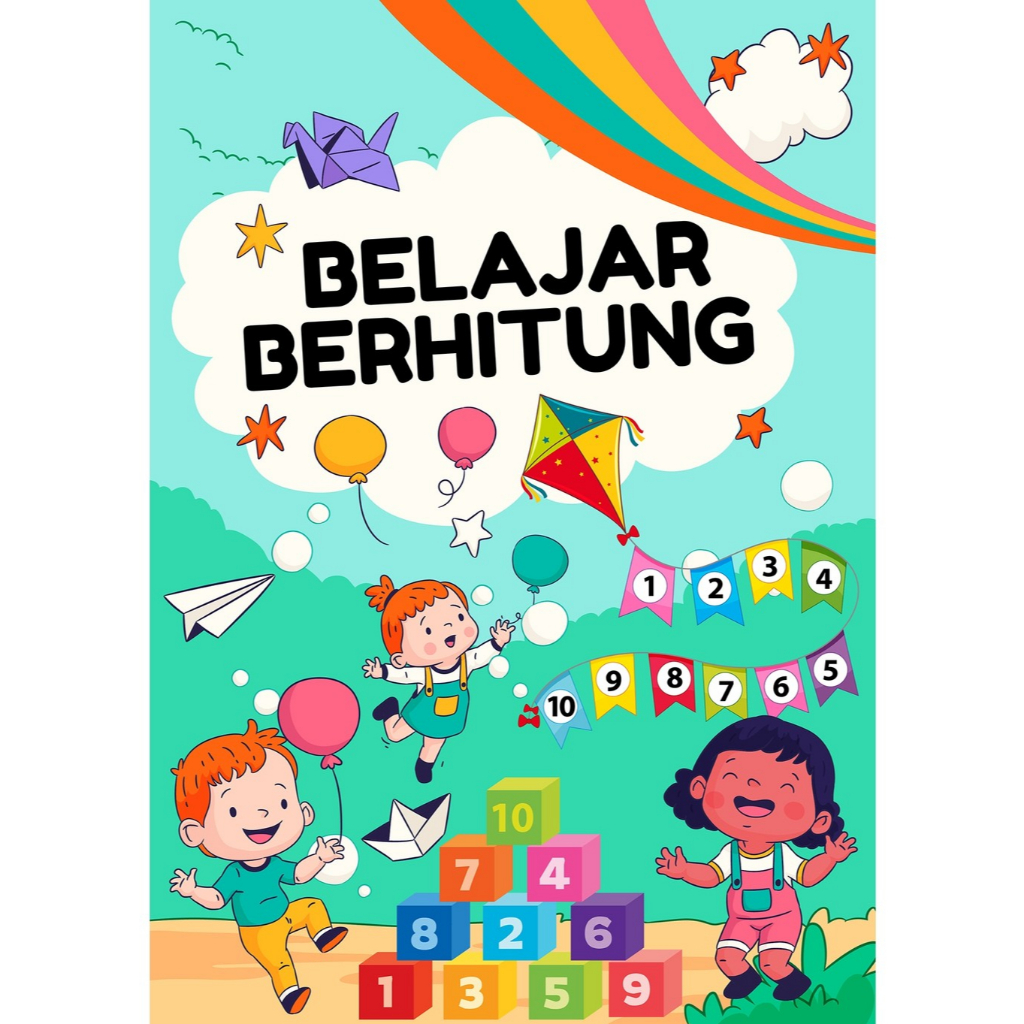

Lembar Kerja Edukasi Anak usia 4-6 tahun, PAUD & TK tema Berhitung
