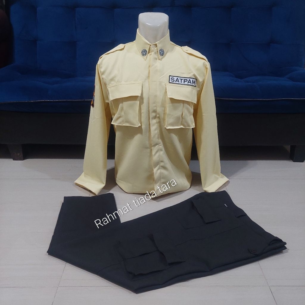 BAJU PDL SATPAM BAHAN GAIA/SERAGAM PDL SATPAM