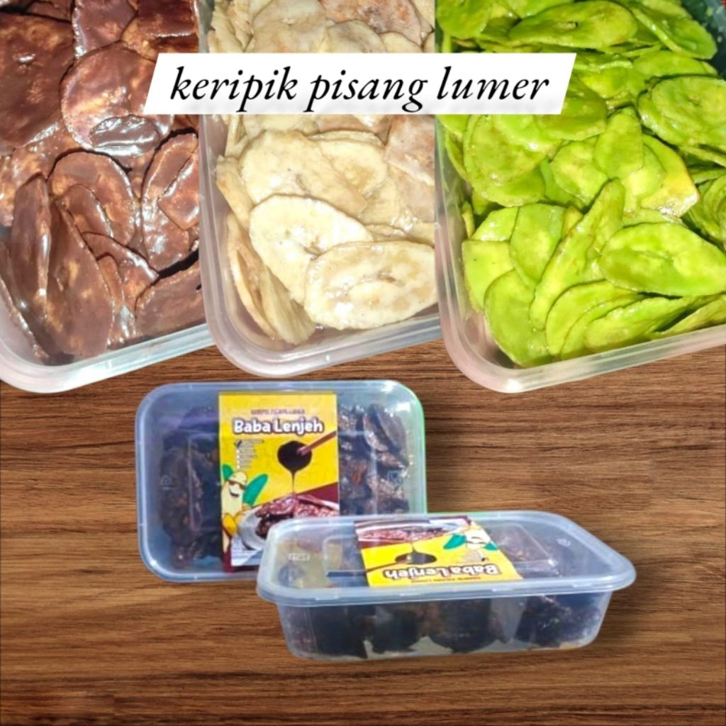 

keripik pisang lumer baba lenjeh.kemasan box 150g