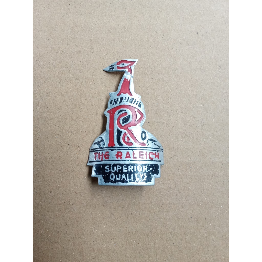 Emblem Sepeda Onthel Raleigh totokan peneng