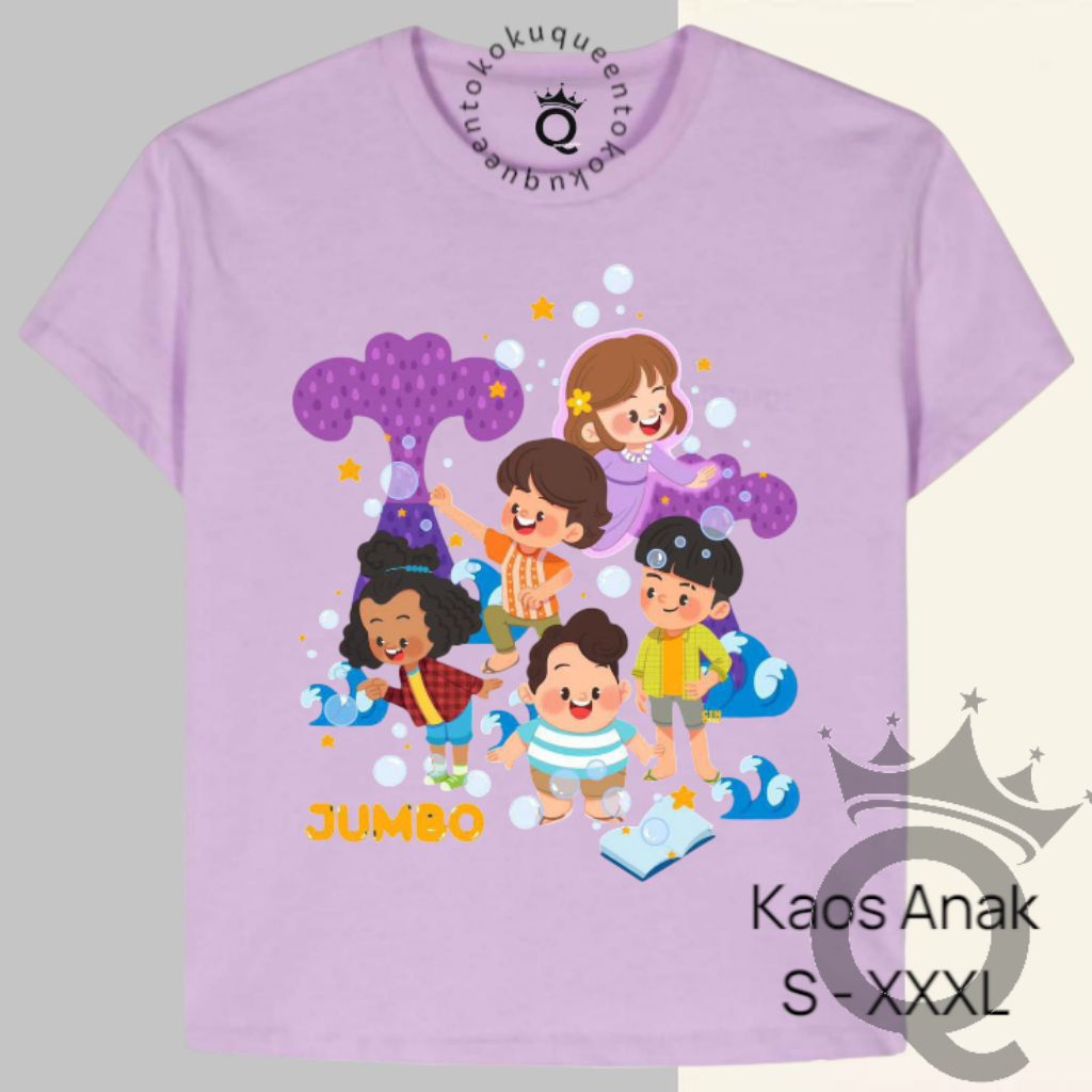 Kaos Anak JUMBO bioskop Bermain Gelembung