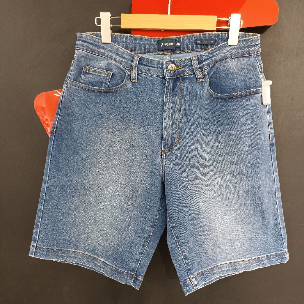 3SECOND - CELANA JEANS PENDEK PRIA REGULAR FIT ORIGINAL 3SECOND