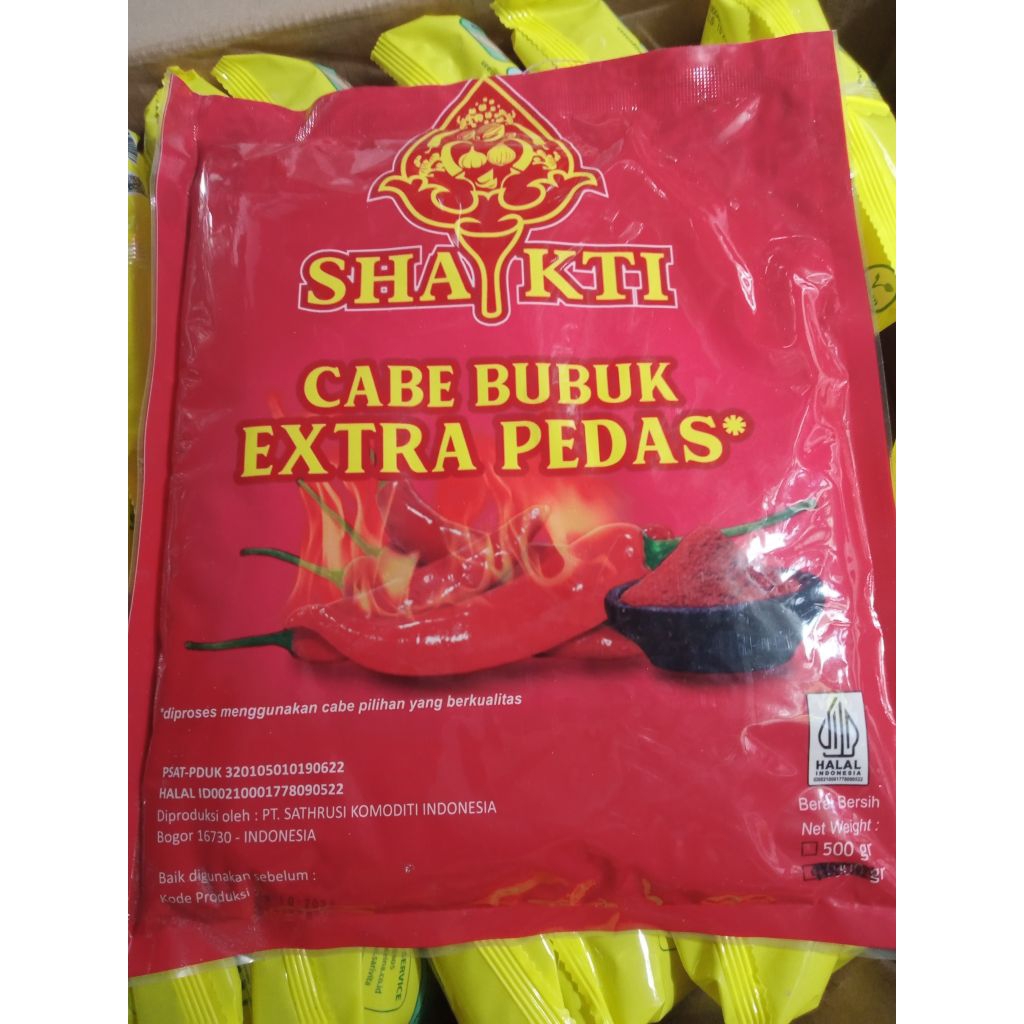 

Cabe Bubuk Extra Pedas Cap Shakti (500gram)