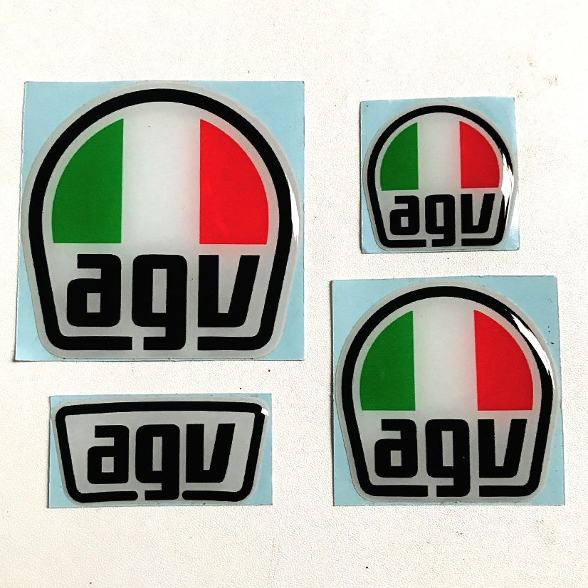 Stiker Timbul AGV | Stiker AGV | Logo AGV | Stiker Helm