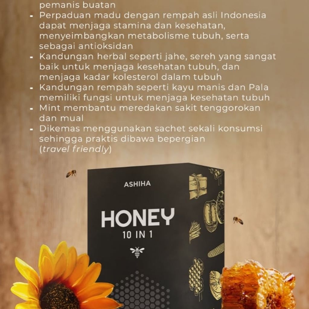 

Classica2106 Madu Ashiha Honey 1 Box Isi 10 Sacshet