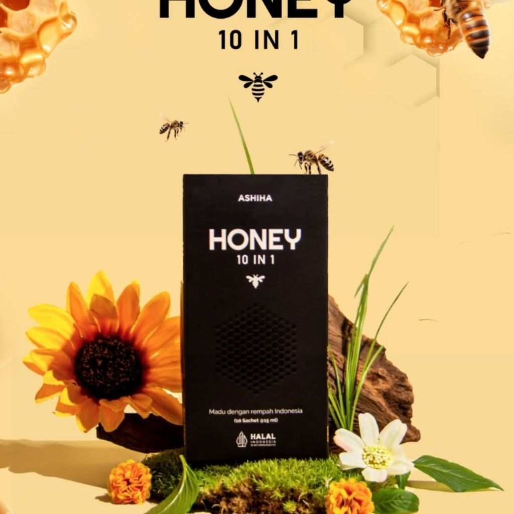 

Madu Ashiha Honey 1 Box isi 10 Sacshet