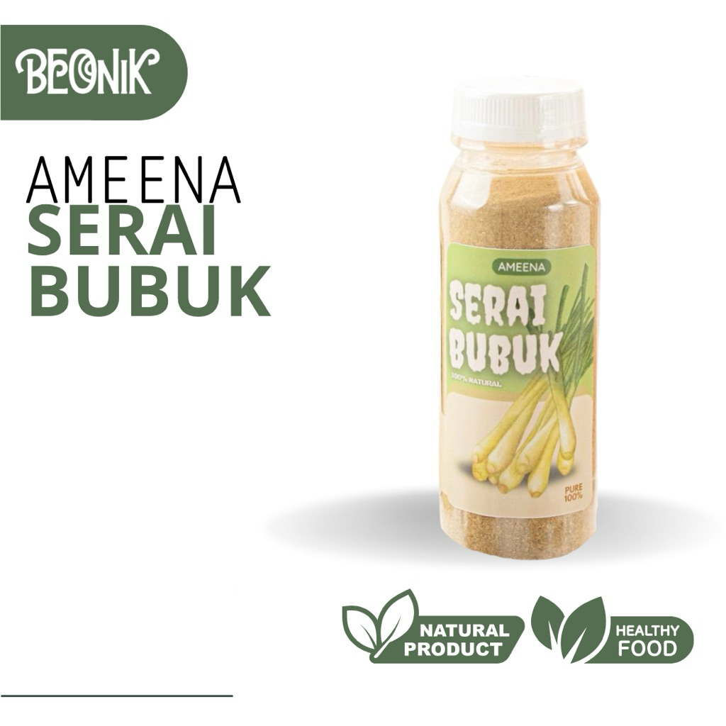 

Serai Bubuk Murni 120 gr | Ameena Premium Quality