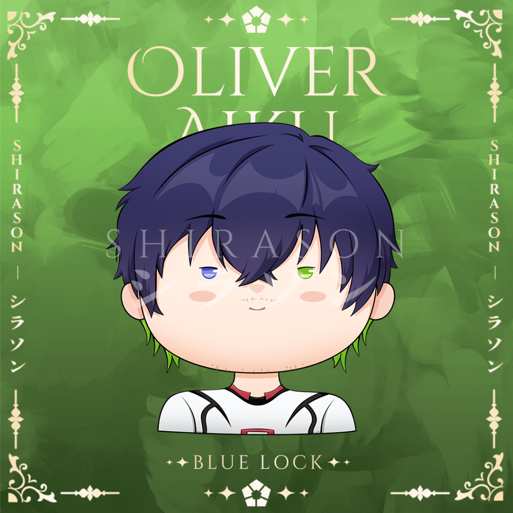 Blue Lock - Oliver Aiku Key Chain | Gantungan Kunci (art by Shirason)