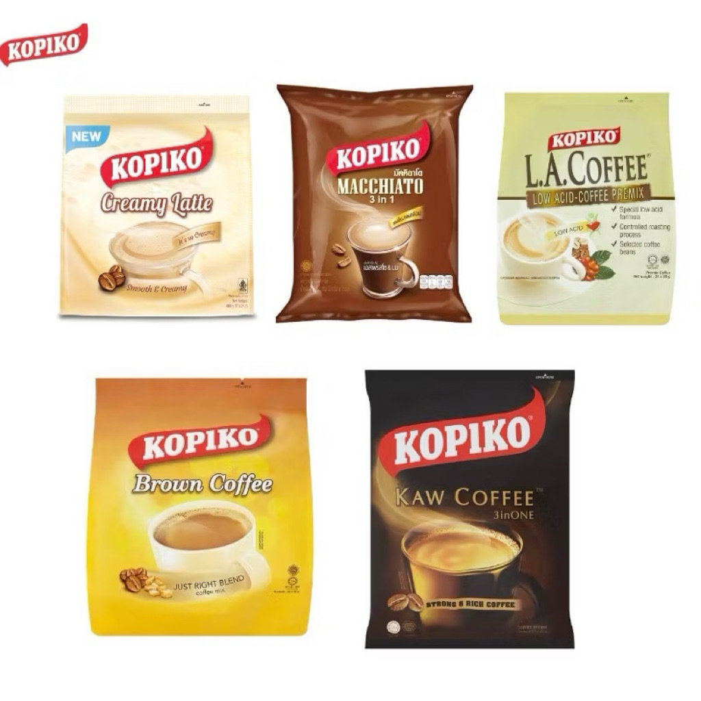 

Kopiko Macchiato / Brown Sugar / LA White / Kaw Coffee