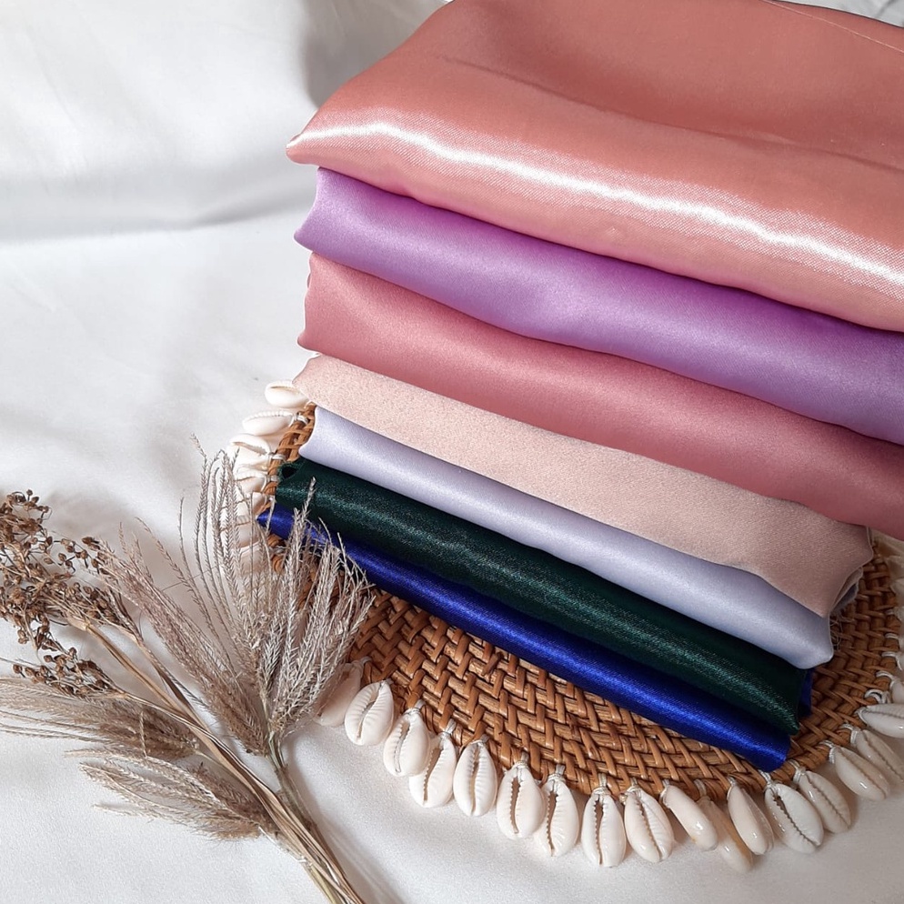 KODE F35R Kain Satin Kiloan  Kain Brukat Kiloan  Satin Dan Brukat Potongan  Bahan Masker