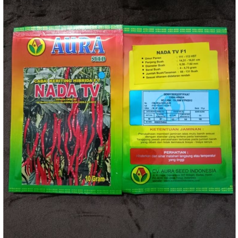 

CABAI KRITING HIBRIDA F1 ISI 10gram