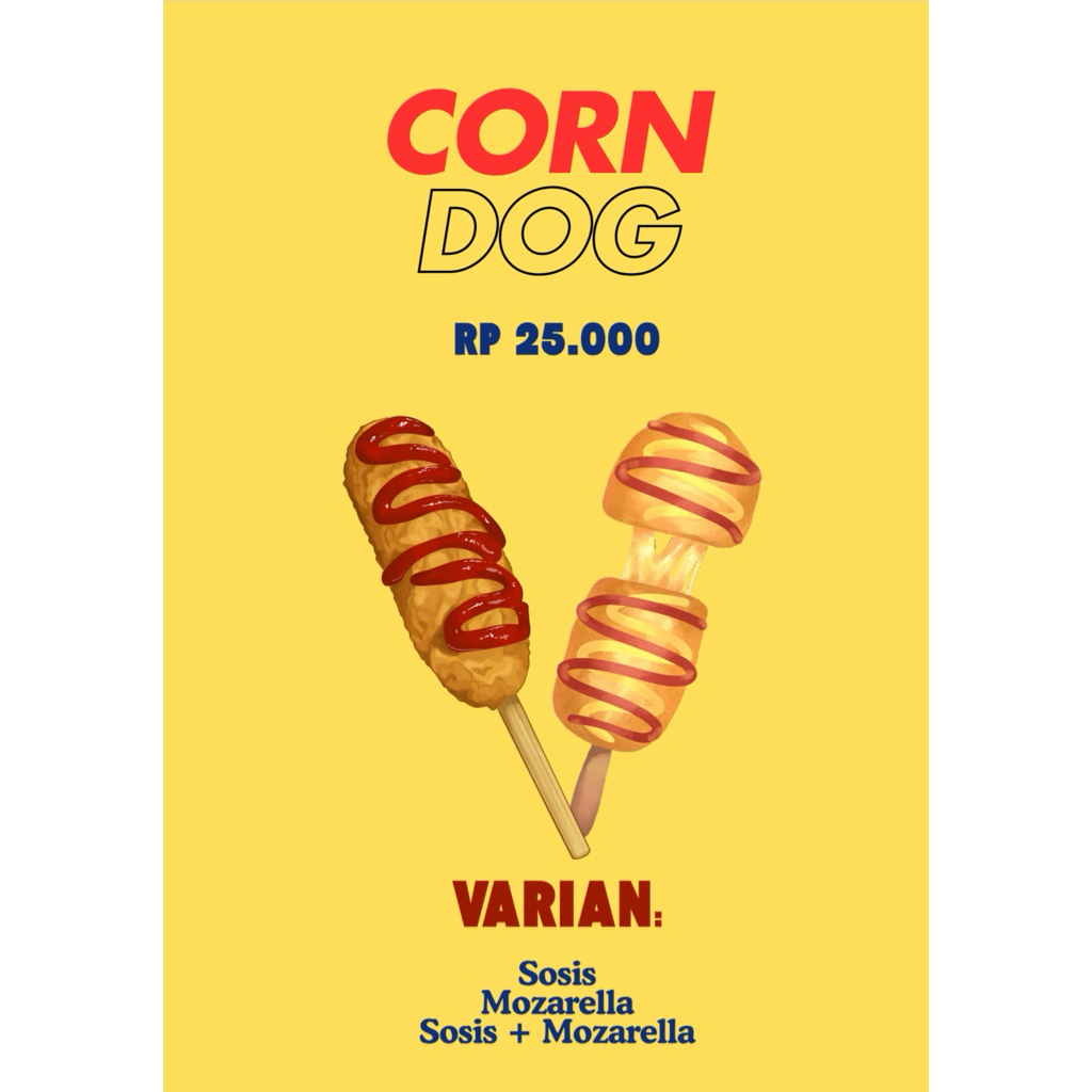 

Corndog Mozarella/Sosis/Mix Premium