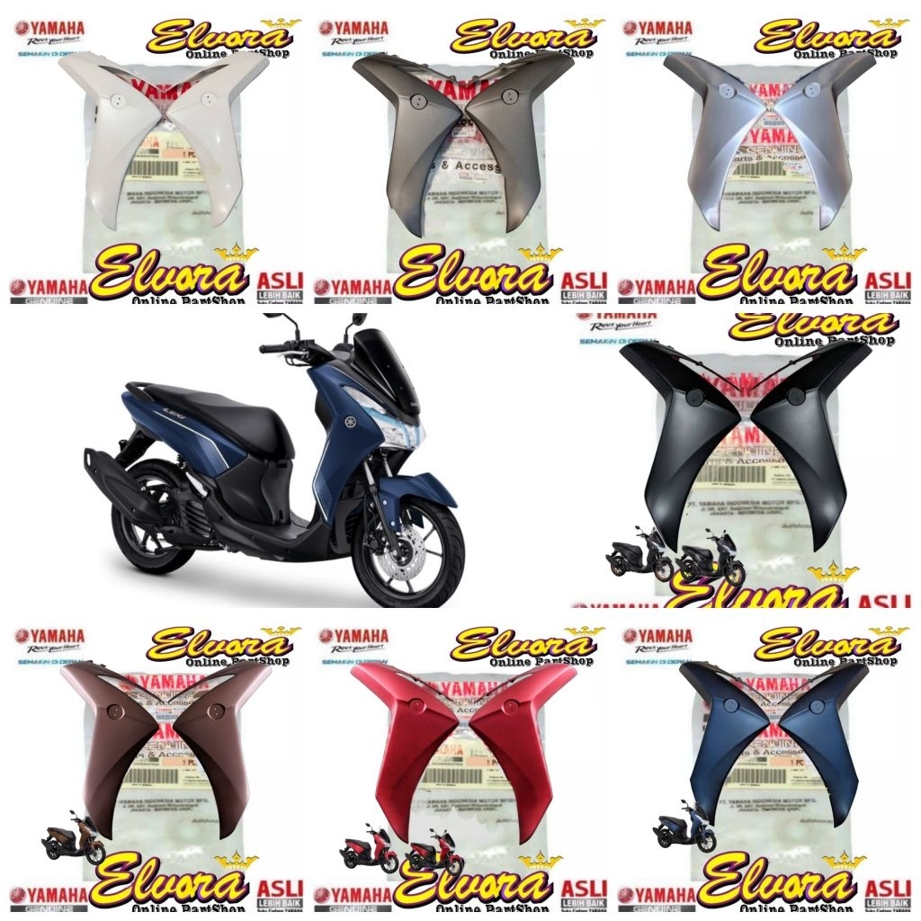 Legshield sayap body depan kanan kiri yamaha Lexi 125 Old Oiginal B3F-F8311-00 B3F-F8312-00