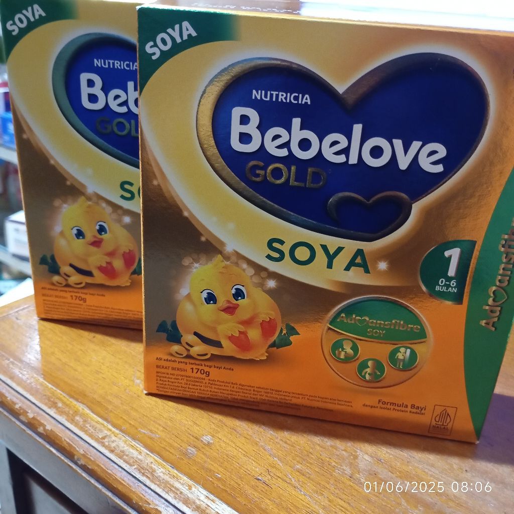 

BEBELOVE GOLD SOYA 1 0-6 bulan 170 GRAM