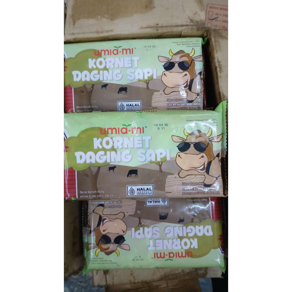 

Kornet Daging Sapi UMIA-MI 450gram