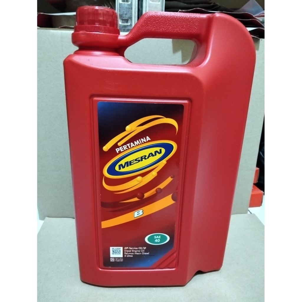 OLI/OIL MESRAN B (5LITER) PELUMAS OLI MESIN MOBIL DIESEL SAE 40