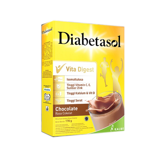 

Diabetasol Vita Digest Milk Chocolate Flavor Susu Diabetasol Rasa Coklat Untuk Menurunkan Kadar Gula Darah