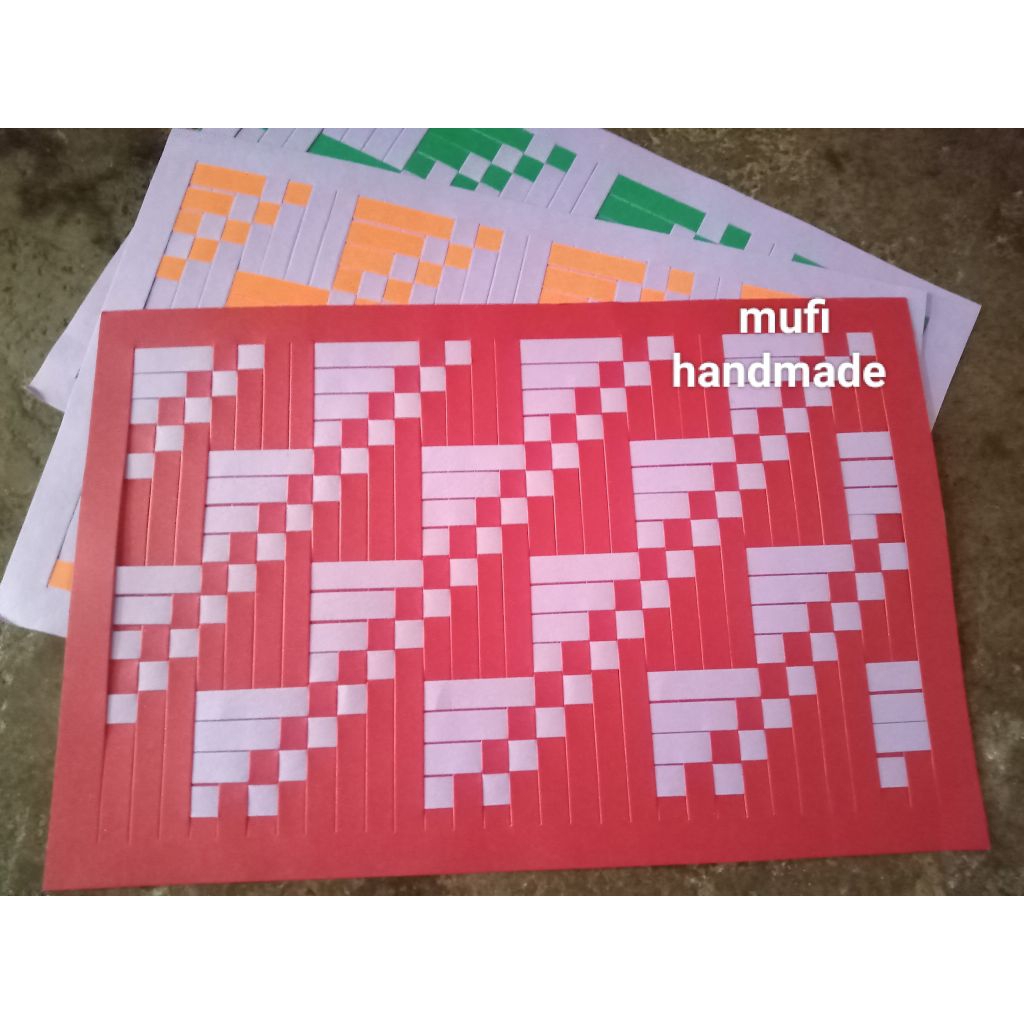 

1cm prakarya anyaman kertas siap pakai F4