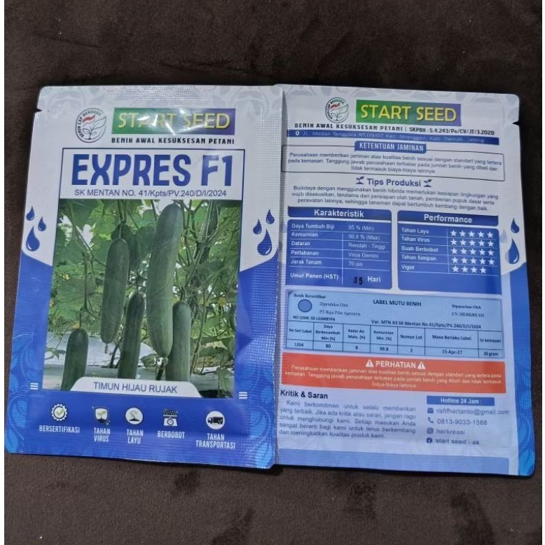 

TIMUN HIJAU RUJAK Express F1 isi 20gram