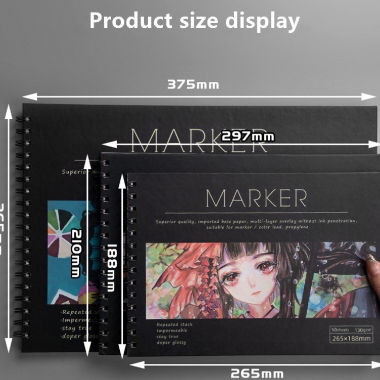 

KODE C9H Brutfuner Marker SketchBook 5 Lembar Professional Tebal 13gsm