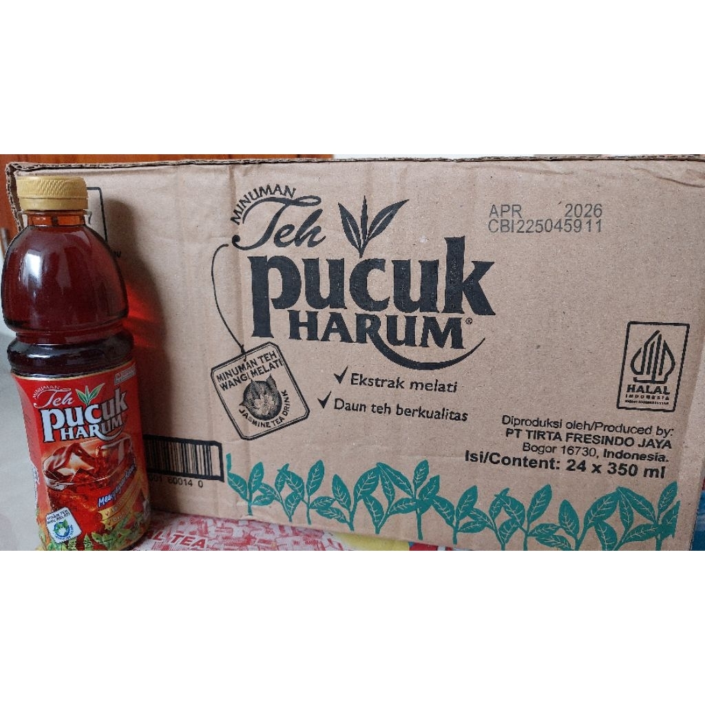 

minuman teh kemasan botol merk teh pucuk harum