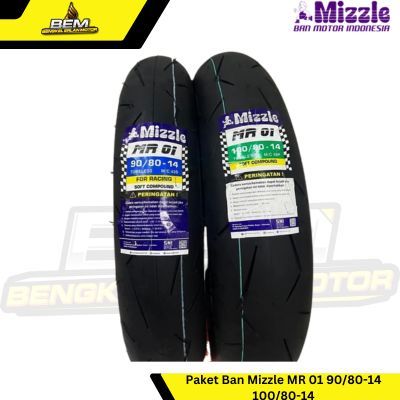 BAN LUAR TUBLES MATIC 90/80 RING14 MIZZLE MR 01 SOFT COMPOND BAN MIZZLE MR01 scoopy beat vario 125 1