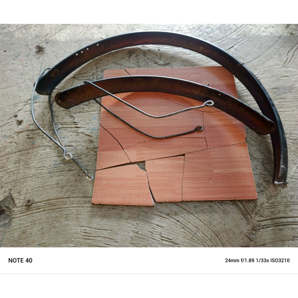 spakbor sepeda mtb 26 bahan besi antiq second