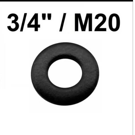 Ring plat 3/4" / Ring plat m20 Hitam