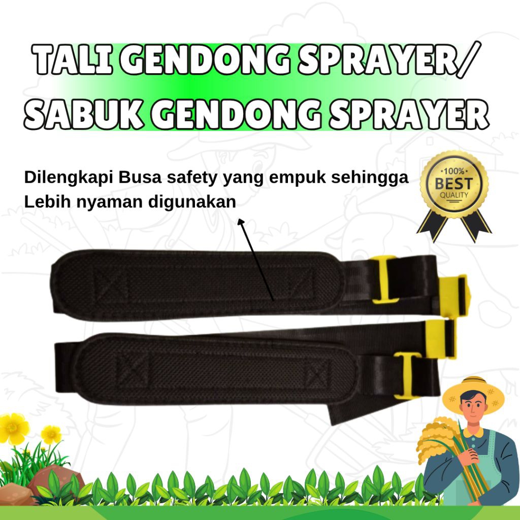 Tali Gendong Sprayer, Sabuk Semprot Punggung Tali Tangki Sprayer Tali Mesin Semprot Pertanian Nyaman