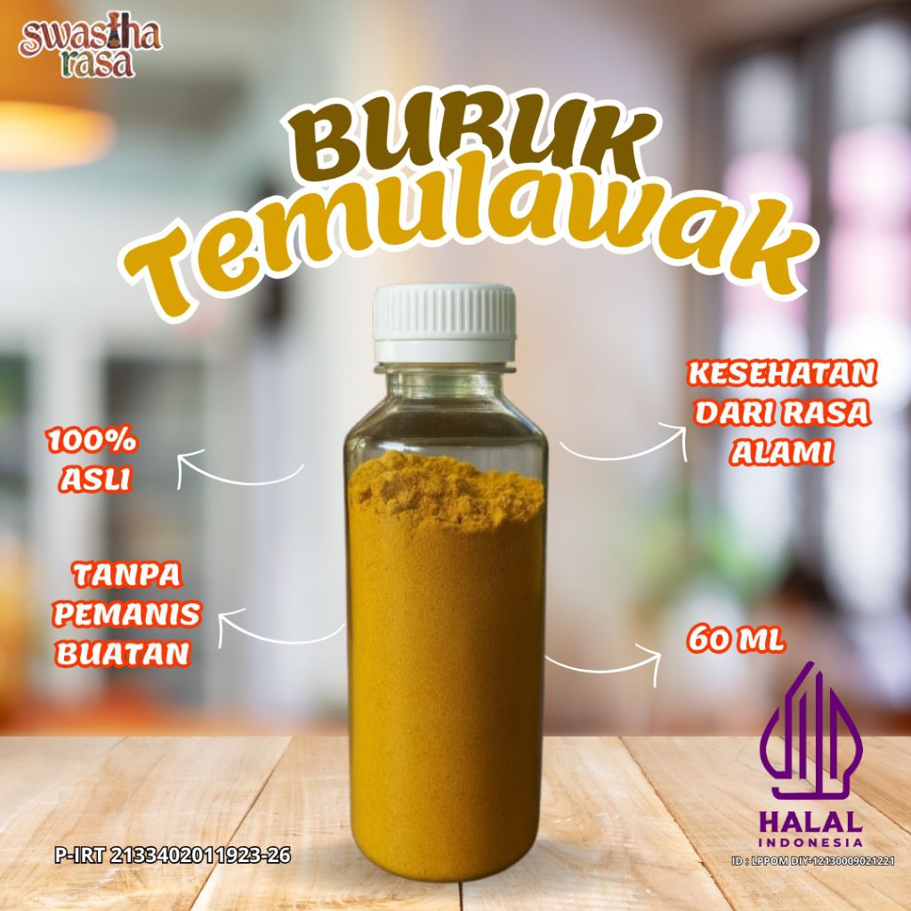

Swastha Rasa Temulawak Bubuk 100 gr 100% Asli Untuk Kesehatan Lambung