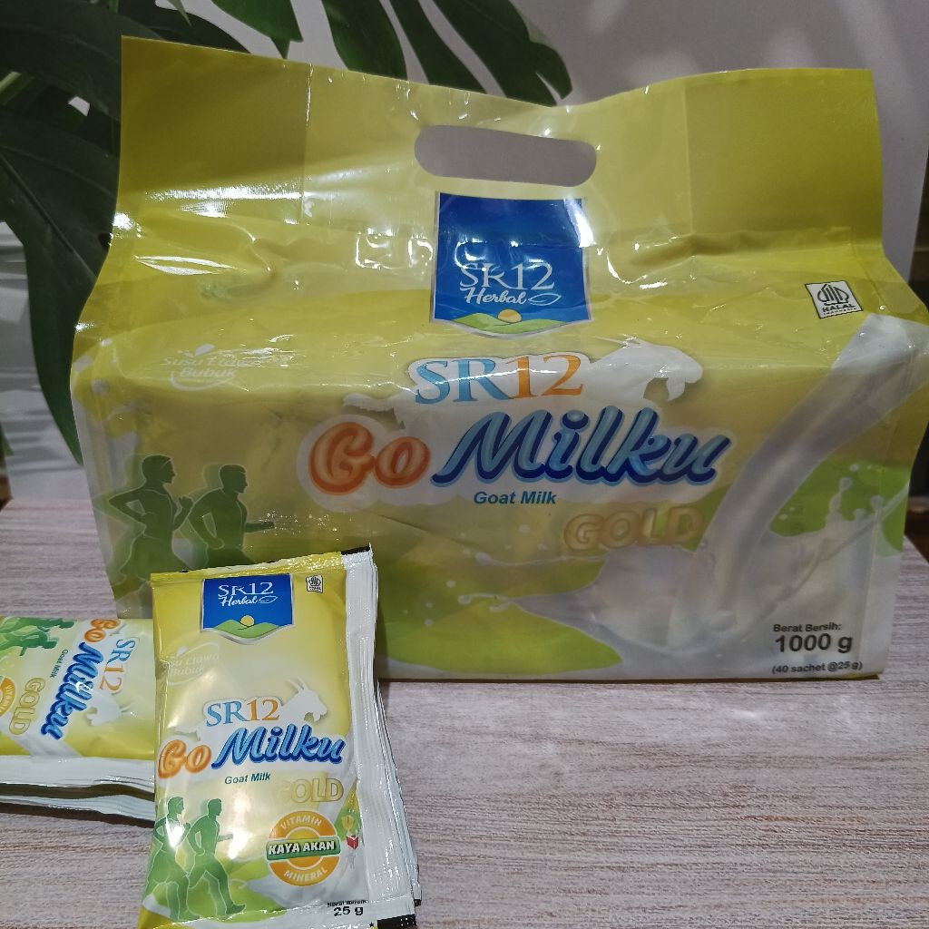 

GOMILKU GOLD SR12 1KG ISI 40 SACHET 1.000 GRAM Susu Kambing Etawa Kesehatan Susu Kambing Herbal, Susu Kambing Kesehatan