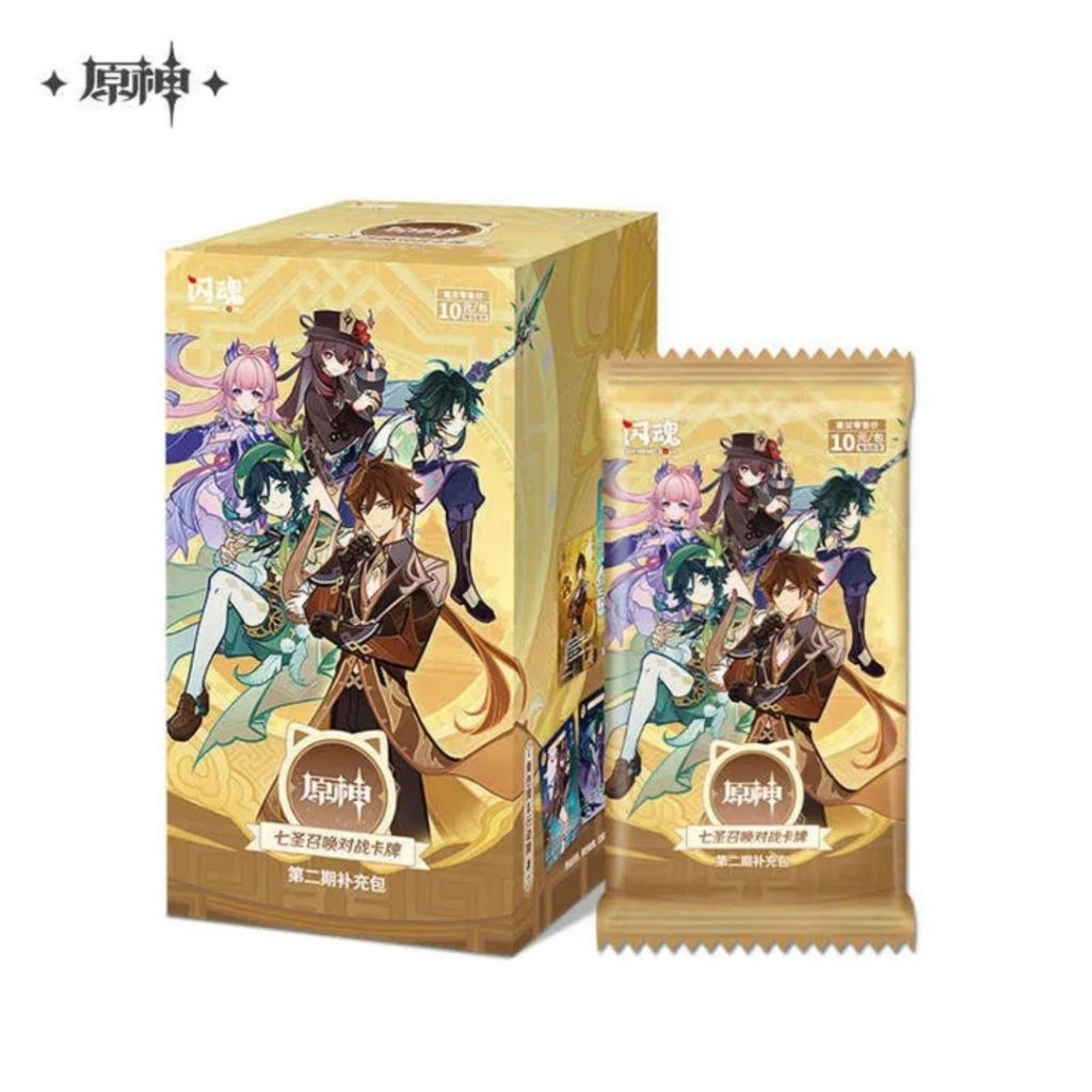 genshin impact - Genius Invocation TCG Booster Vol. 2 - per pack / Booster (1 pack isi 6 kartu)