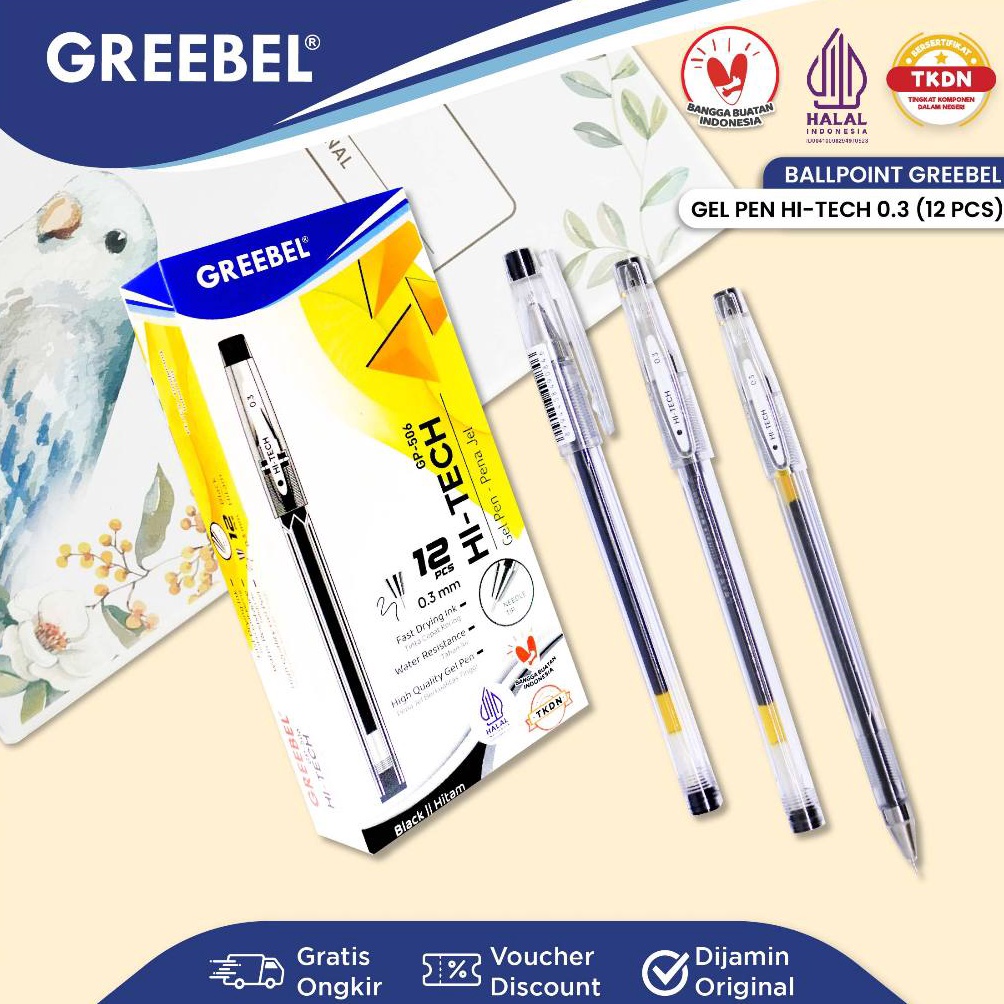 

KODE V75N GREEBEL PULPEN GEL GEL PEN GP56 HITECH 3 12PCSSET Ballpen Gel Ballpoint Bolpen Bolpoin Pena Gel