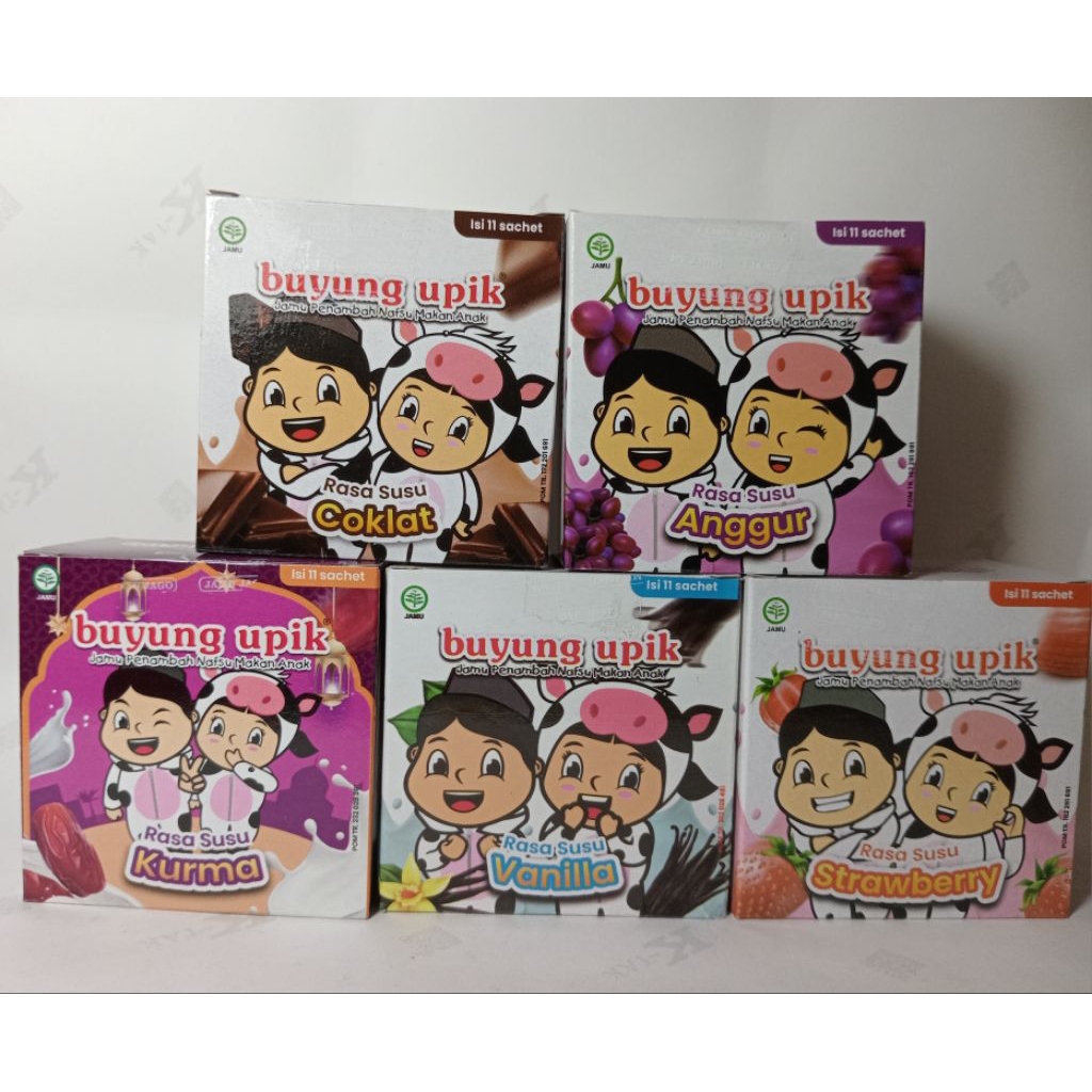 

Jamu Anak Buyung Upik Rasa Susu varian kemasan pack isi 11 sachet