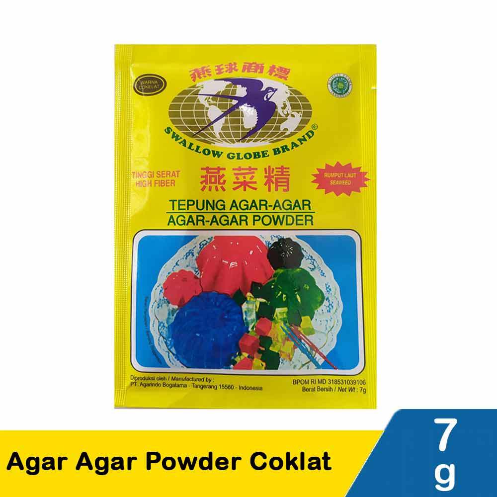 

swallow globe agar agar powder coklat 7g
