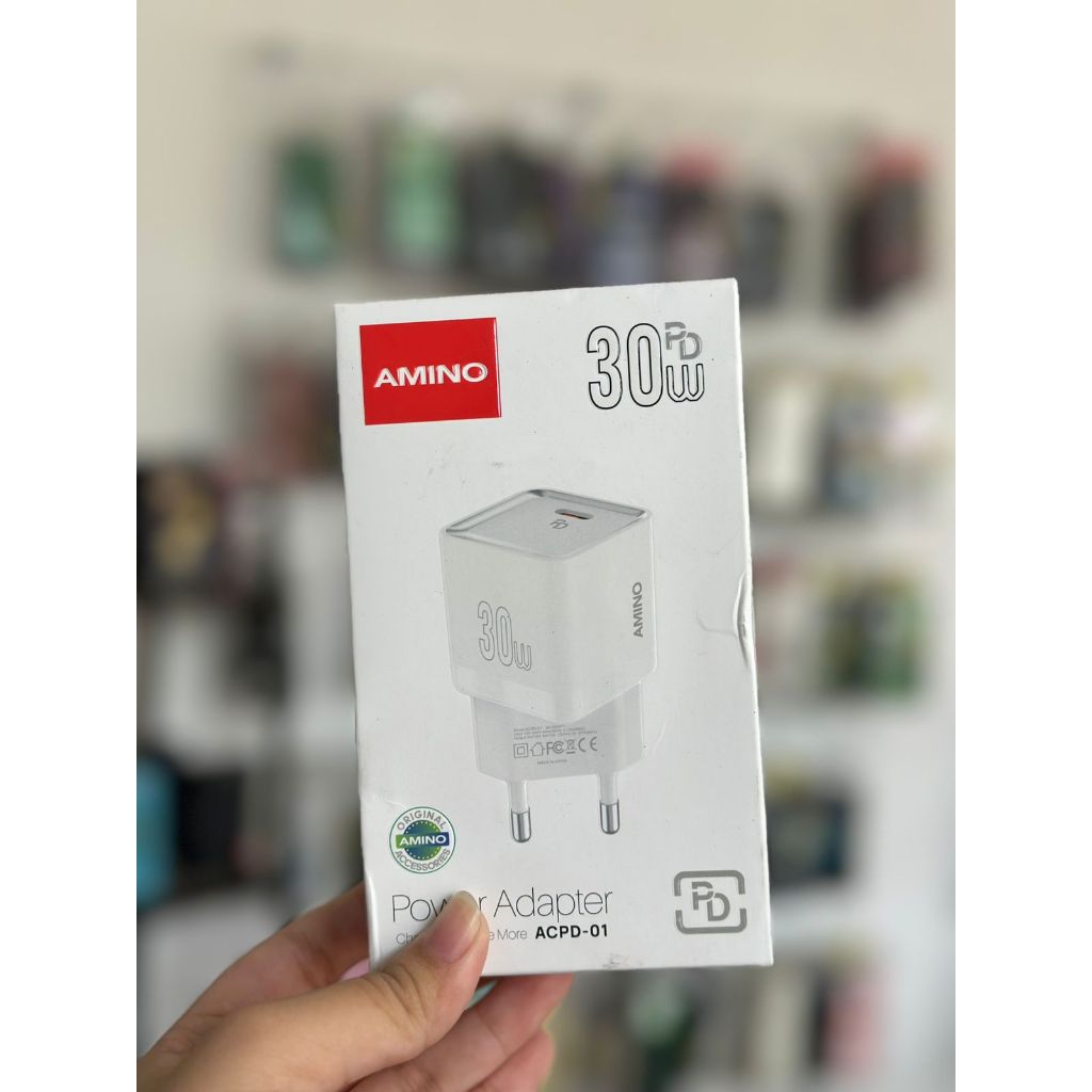 Kepala Charger AMINO 30W Travel Charger / FAST CHARGING ACPD-01